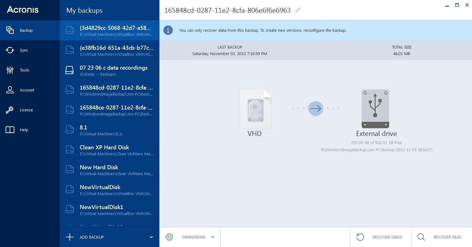 Acronis True Image,系统备份软件,系统备份还原软件